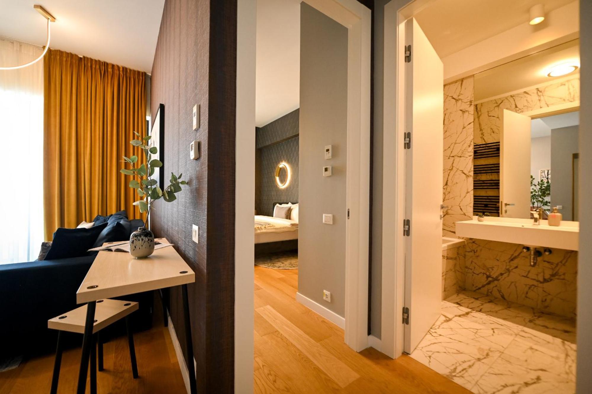 One Verdi Park Exclusive Apartments - Panoramic View & Private Parking Bucarest Habitación foto
